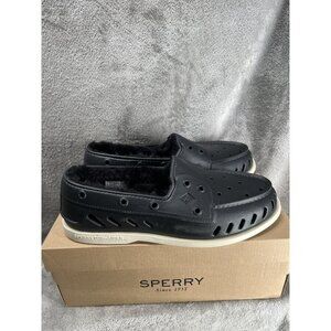 Sperry Men's Black Authentic Original Float Slip-on Boat Shoes Size 10M